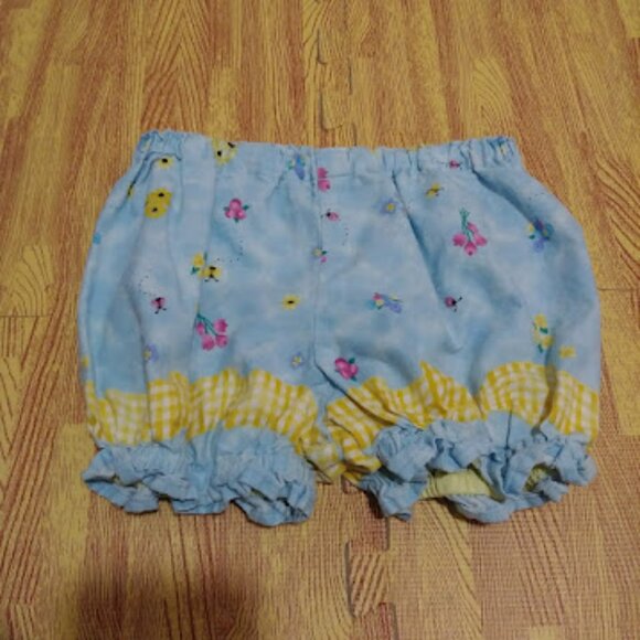Daisy Kingdom Vintage Handmade Blue Floral Baby Dress and Bloomers Set Size 3/4 - Picture 13 of 14